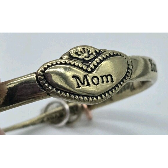 Mom Mobius Twist Bangle Bracelet Charms Inspirational Message Mother Drive Safe - Picture 8 of 9